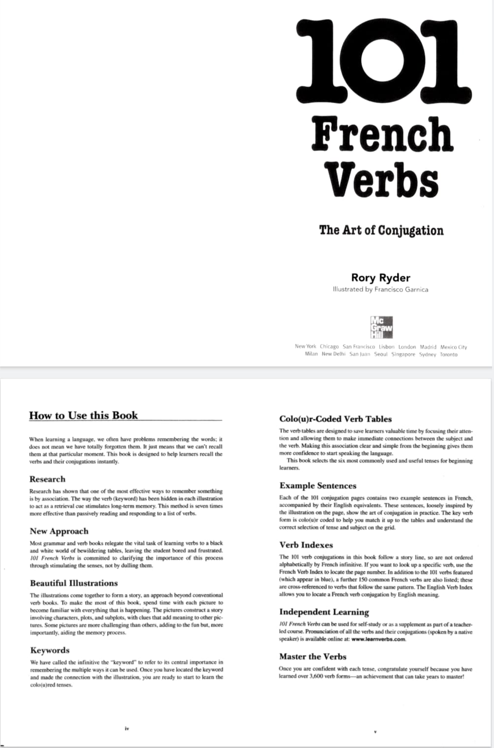 Capa de 101 Verbos em Francês pdf