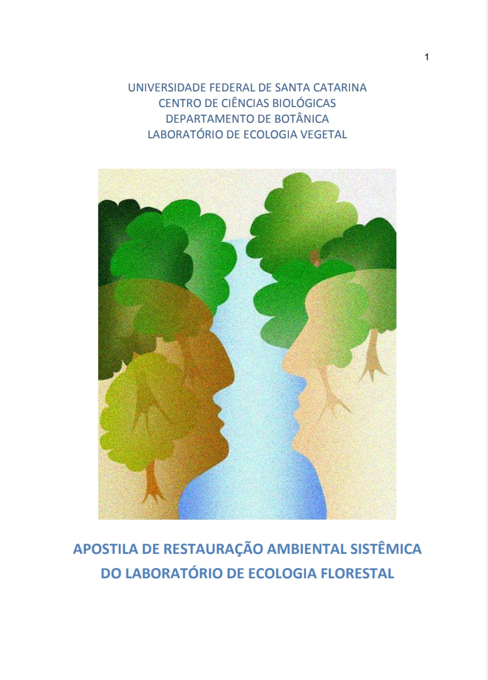 Capa de APOSTILA DE RESTAURAÇÃO AMBIENTAL