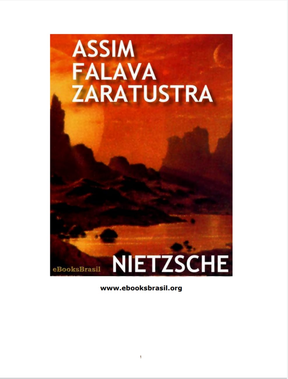 Capa de Assim falava Zaratustra pdf