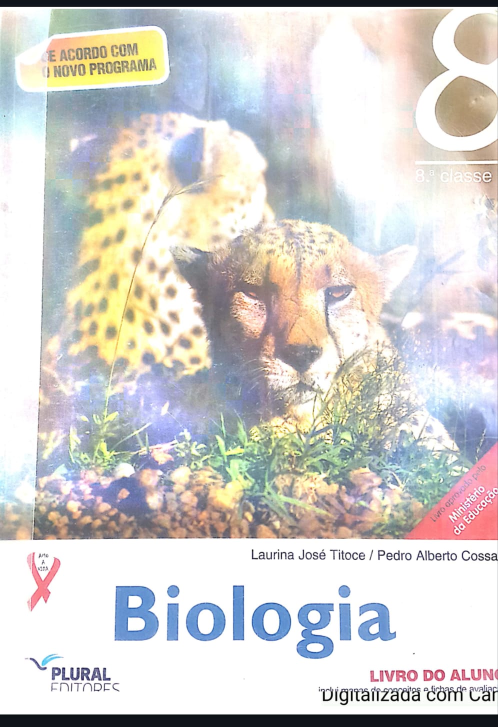 Capa de Biologia 8ª Classe PDF Moçambique