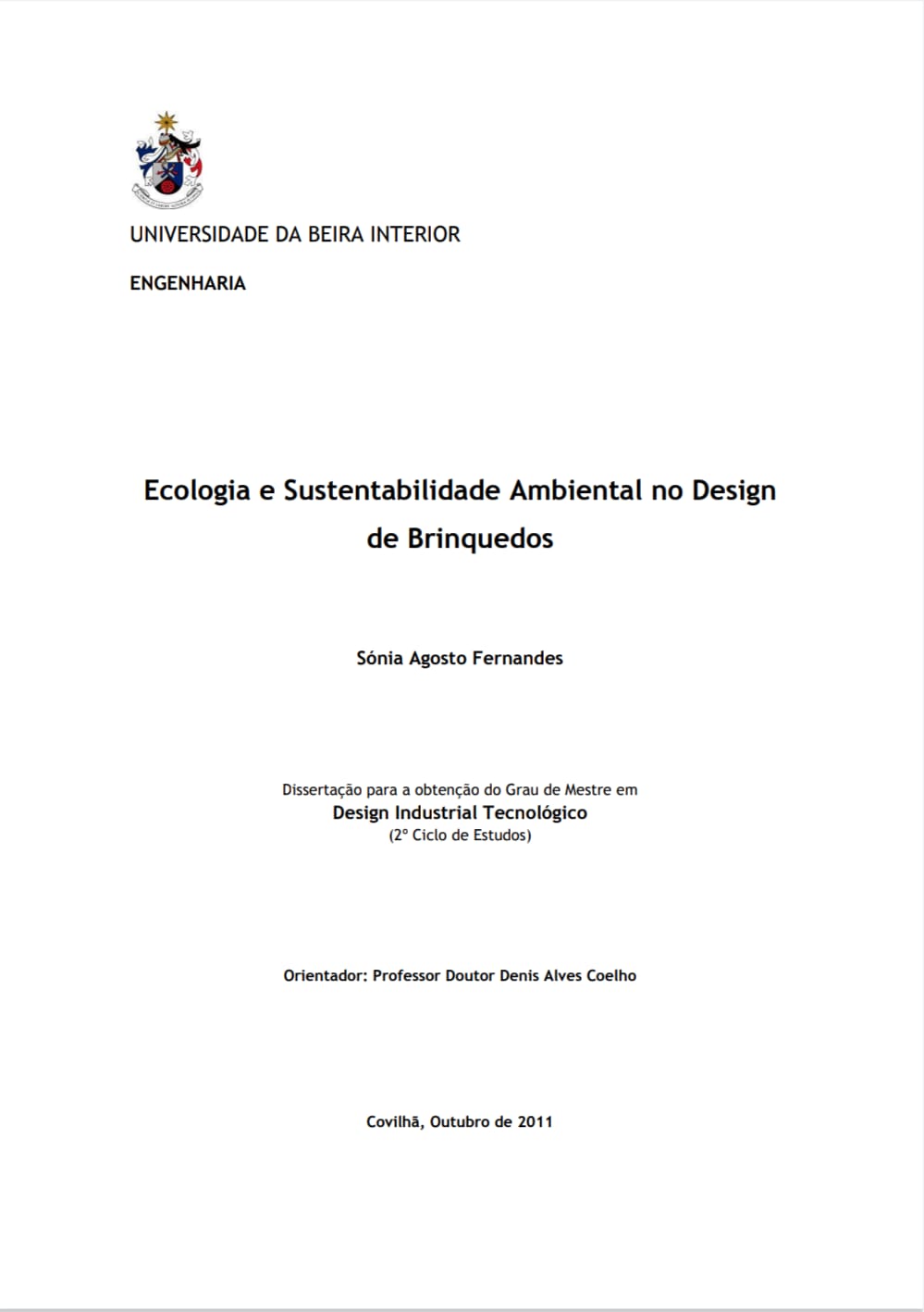 Capa de Ecologia e Sustentabilidade Ambiental pdf