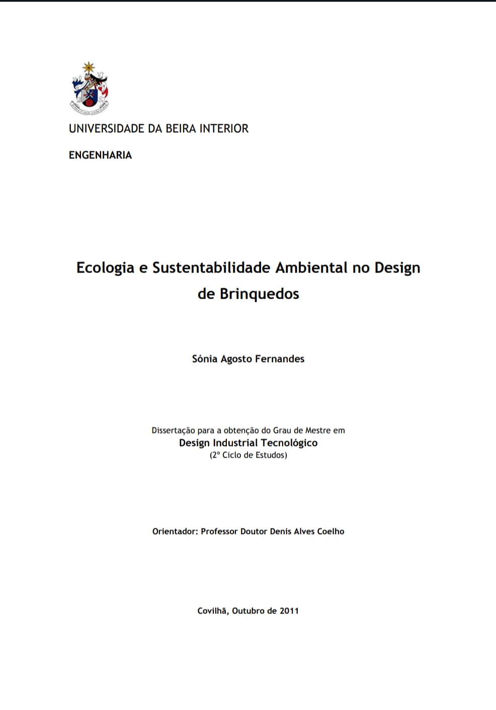 Capa de Ecologia e Sustentabilidade Ambiental pdf