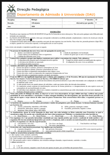 Capa de Exame de Biologia – 2020: Conteúdos Fundamentais e Guia Completo de Preparação