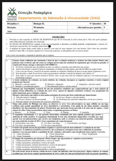 Capa de Exame de Biologia III – 2021: Conteúdos Avançados e Guia Completo de Preparação