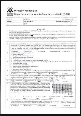 Capa de Exame de Física II – 2024: Conteúdos Essenciais e Guia Completo de Preparação