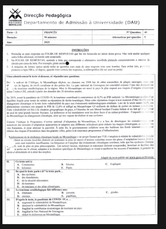 Capa de Exame de Francês – 2023: Conteúdos Essenciais e Guia de Preparação