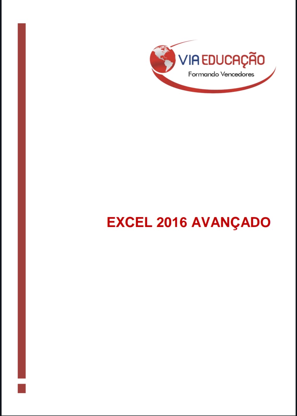 Capa de EXCEL 2016 AVANÇADO pdf