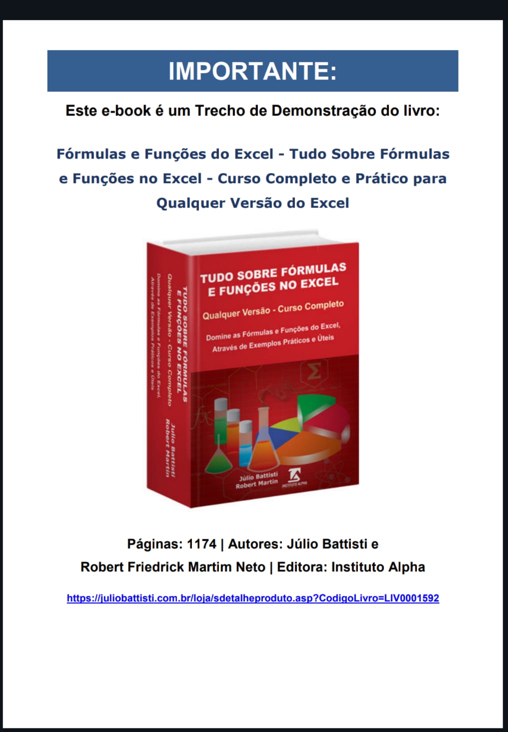Capa de Fórmulas e Funções do Excel  pdf