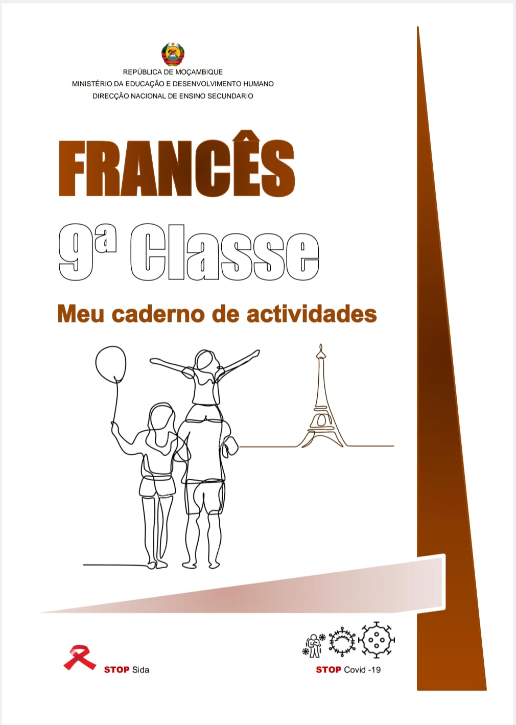 Capa de Francês 9ª Classe PDF Moçambique