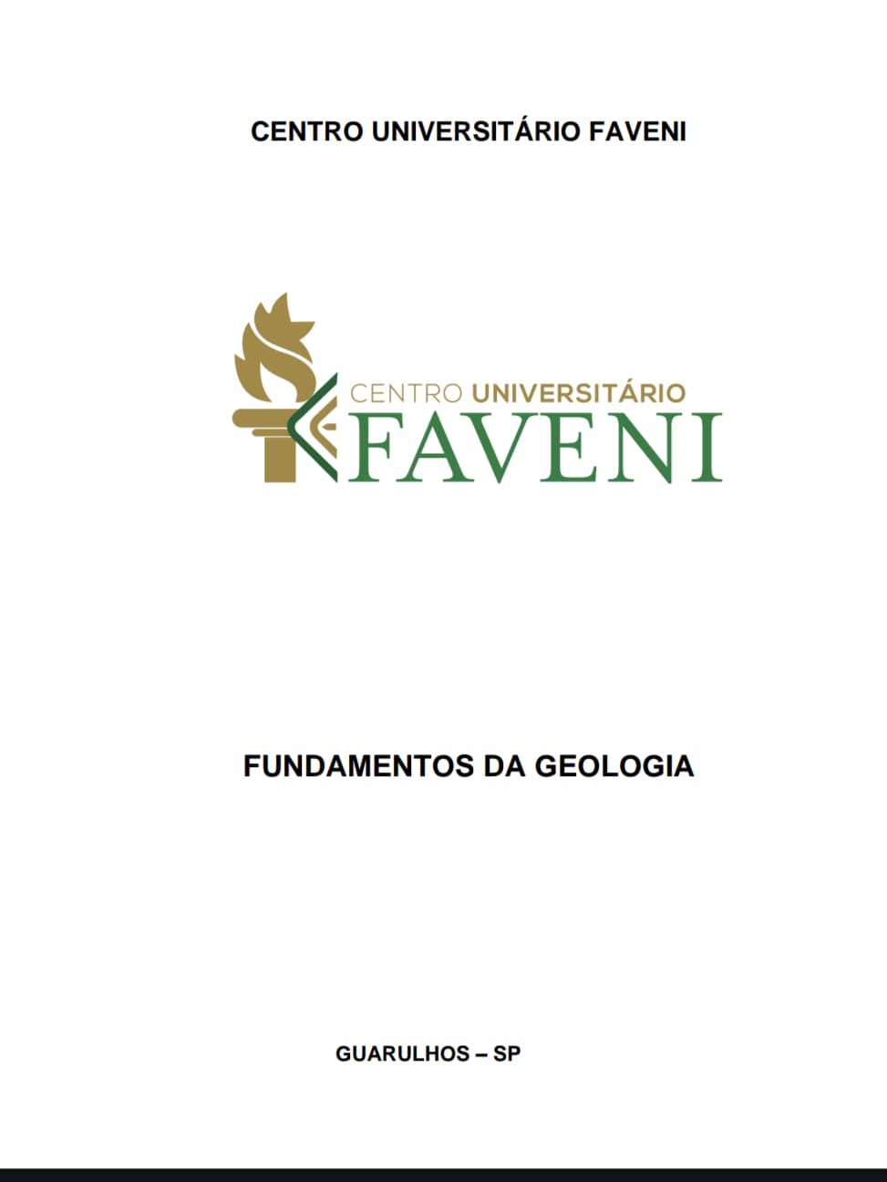 Capa de FUNDAMENTOS DA GEOLOGIA pdf