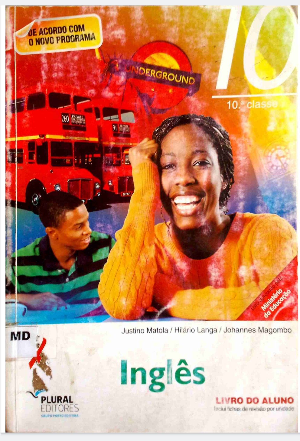 Capa de Inglês 10ª Classe – Plural Editores: Guia Completo para Aprender e Praticar o Idioma