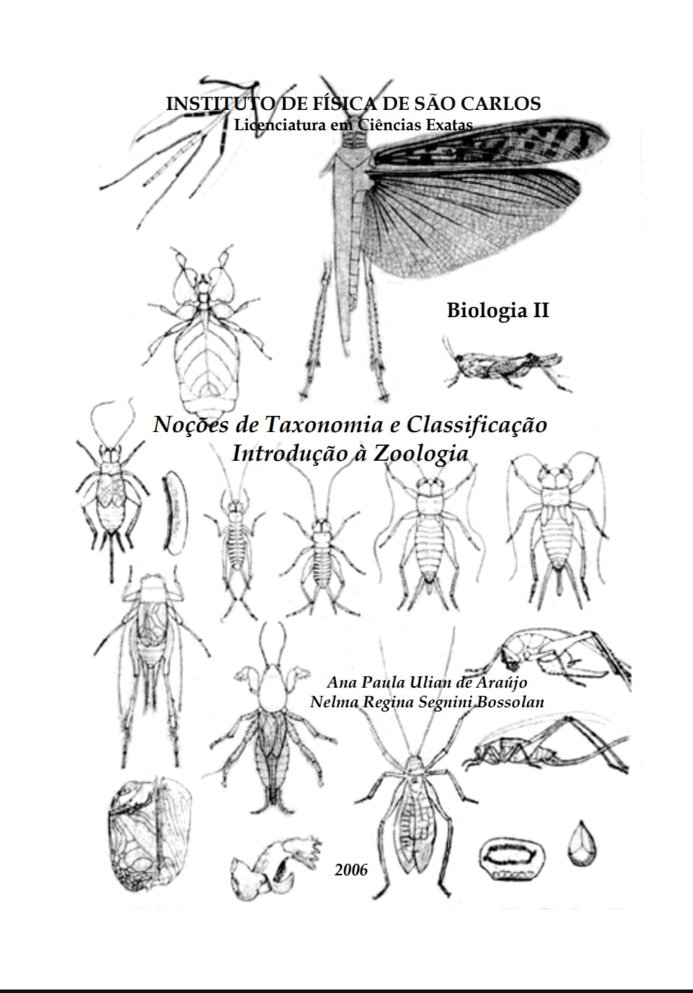 Capa de Introdução à Zoologia pdf
