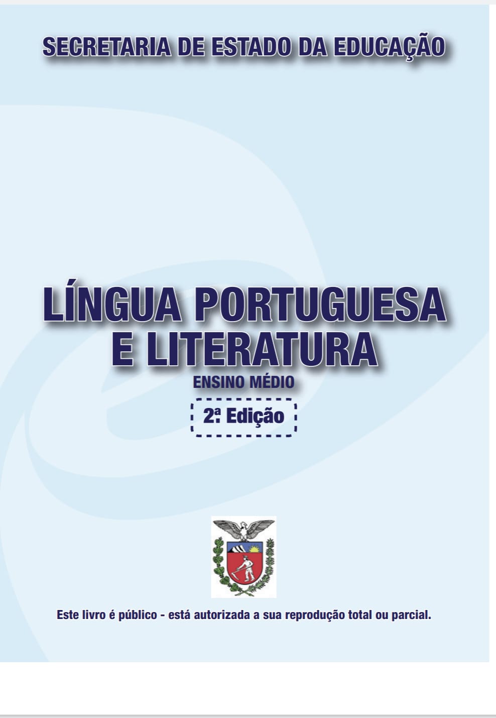 Capa de LÍNGUA PORTUGUESA  E LITERATURA pdf