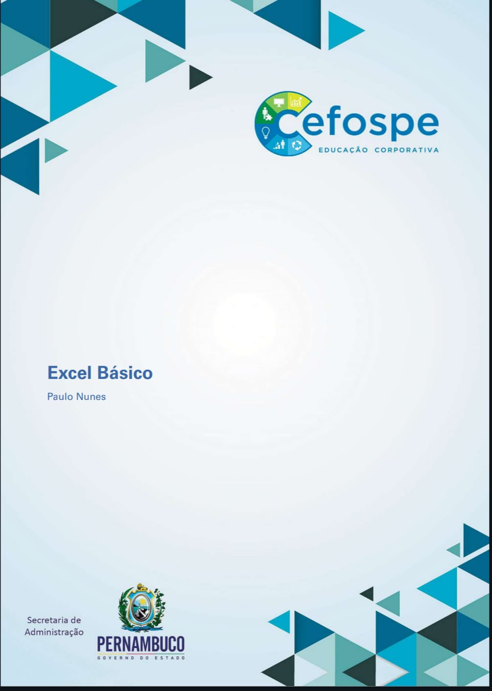 Capa de Manual de Excel Básico pdf