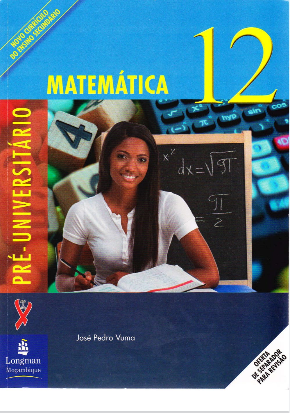 Capa de Matemática 12ª classe pdf