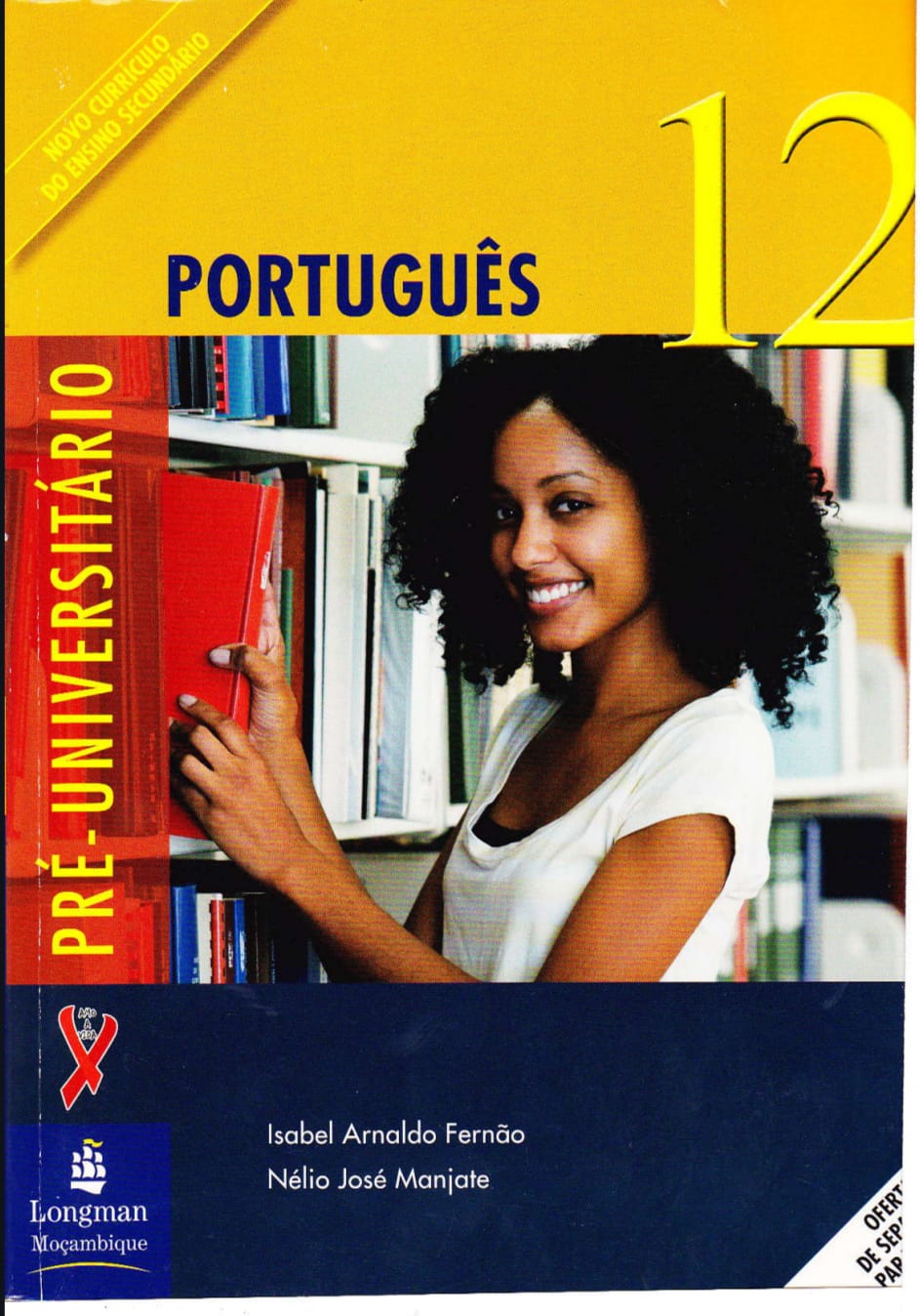 Capa de Português 12ª Classe PDF Moçambique —  Livro Escolar