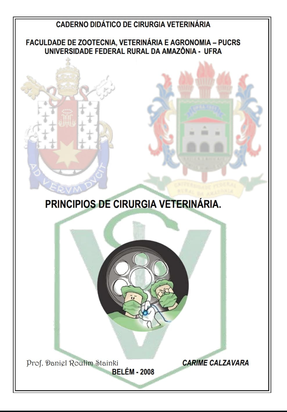 Capa de PRINCIPIOS DE CIRURGIA VETERINÁRIA. pdf