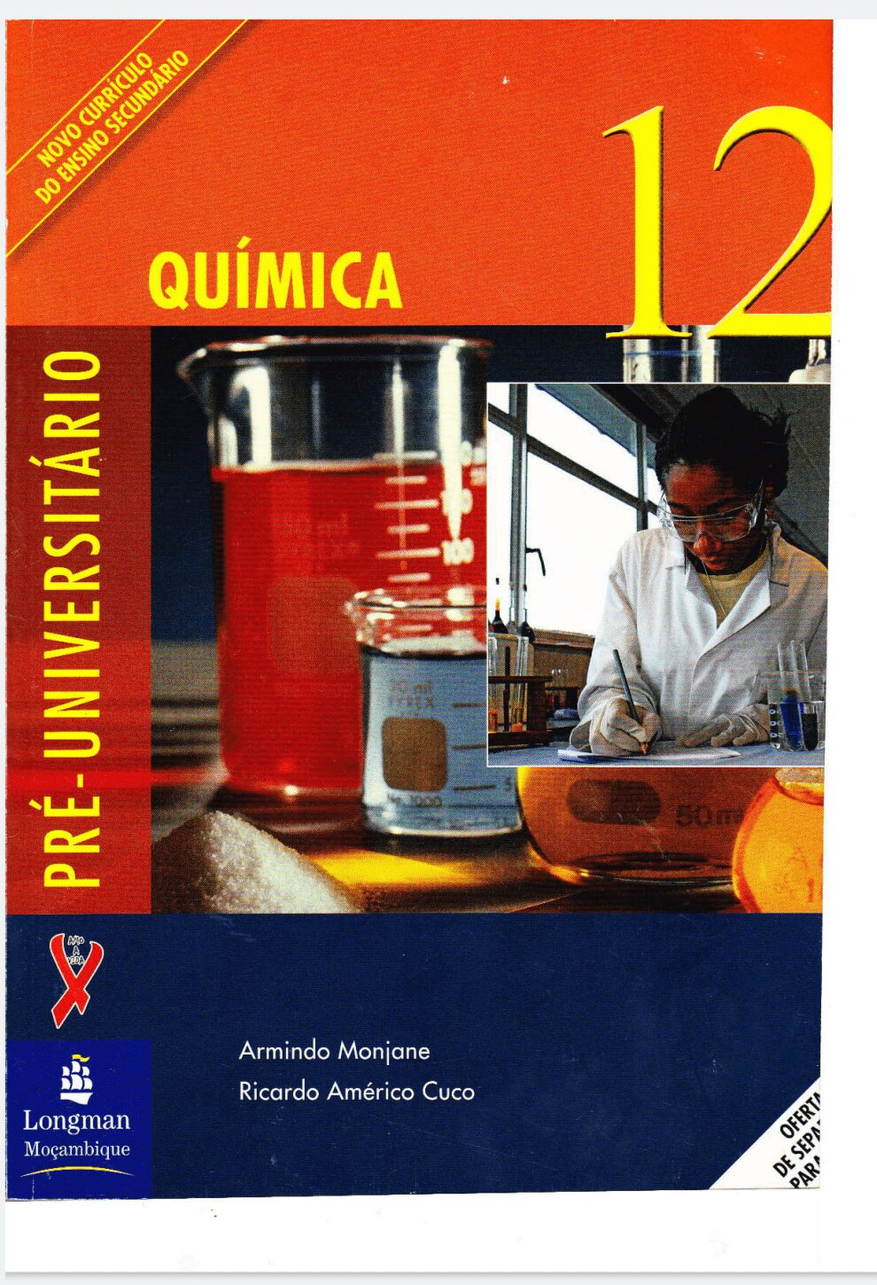 Capa de Química 12ª Classe – Longman Moçambique: Manual Completo de Aprendizagem e Exercícios