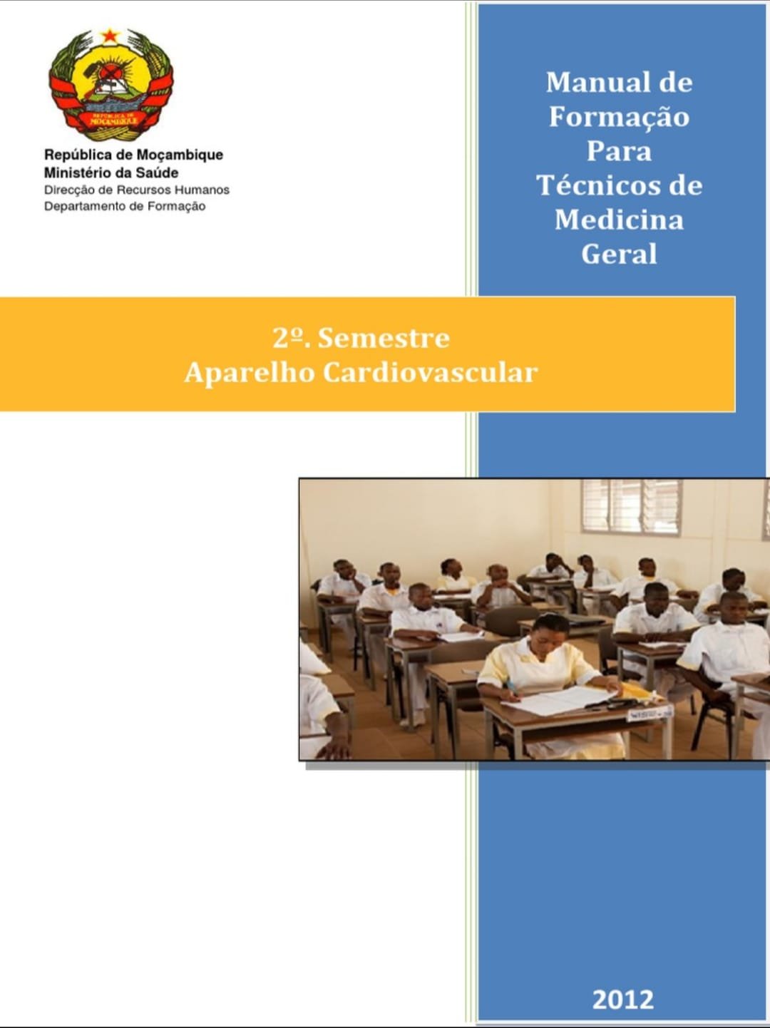 sistema cardiovascular livro PDF livro de anatomia cardiovascular fisiologia do coração PDF Moçambique estudar sistema cardiovascular 2º semestre