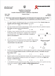 Exame de Física 2014 – 1ª Época