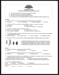 Exame de Biologia – 2019 (UP): Conteúdos, Estrutura e Guia Completo de Estudo