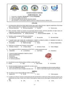 Exame de Biologia – 2023 (UP): Conteúdos, Estrutura e Guia de Estudo