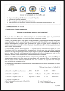 Exame de Francês – 2020 (UP): Conteúdos Fundamentais e Guia de Estudo
