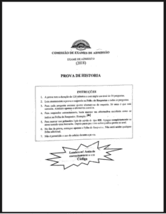 Exame de História – 2018 (UP): Conteúdos Essenciais e Guia de Preparação