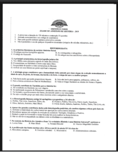 Exame de História – 2019 (UP): Conteúdos Essenciais e Guia de Estudo