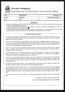 Prova de Português I – 2023: Conteúdos