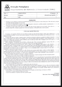 Prova de Português IV – 2023: Conteúdos, Interpretação e Produção Escrita