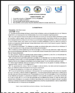 Exame de Francês – 2023 (UP): Conteúdos Principais e Guia de Estudo
